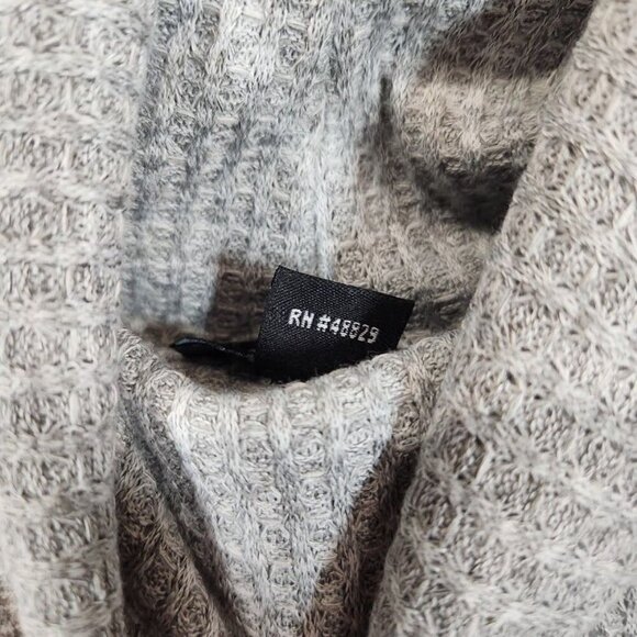 Rouge Collection Womens Plus Cowl Neck Asymmetrical Hem Tunic in Gray - Size 4X - Picture 5 of 7